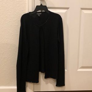 Harolds black cardigan